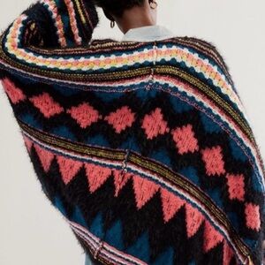 Free People Running Wild Poncho NWT